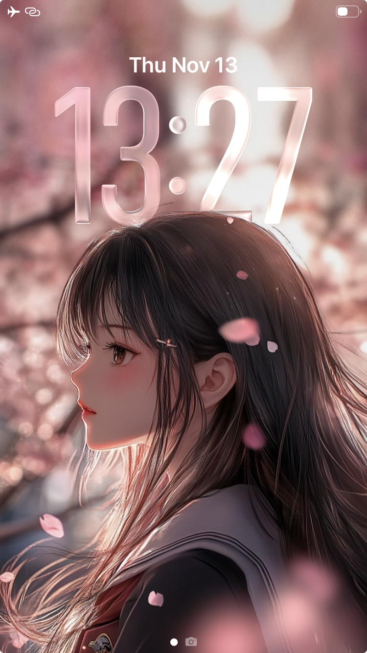 Anime Girl Cherry Blossom
